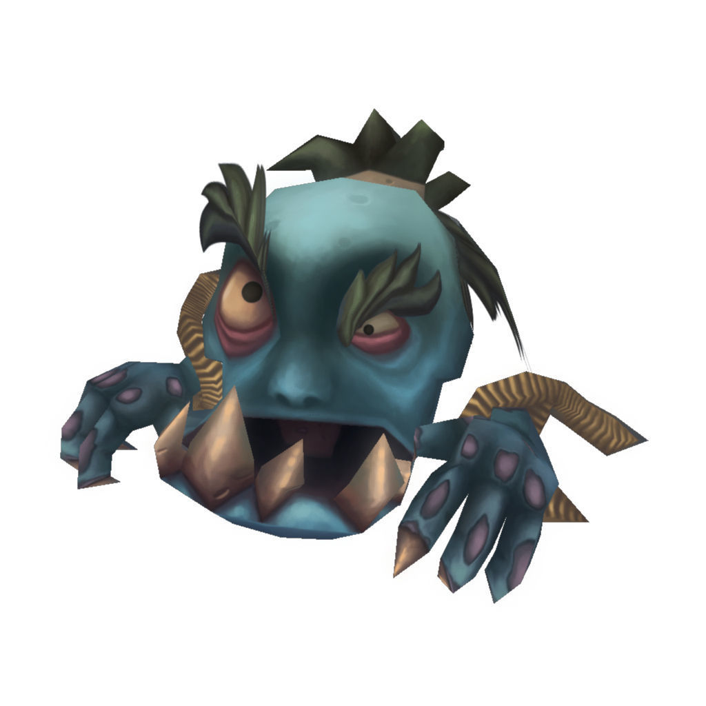 Micro Hero and Monster Set - Low Poly Hand Painted Low-poly 3D model_7