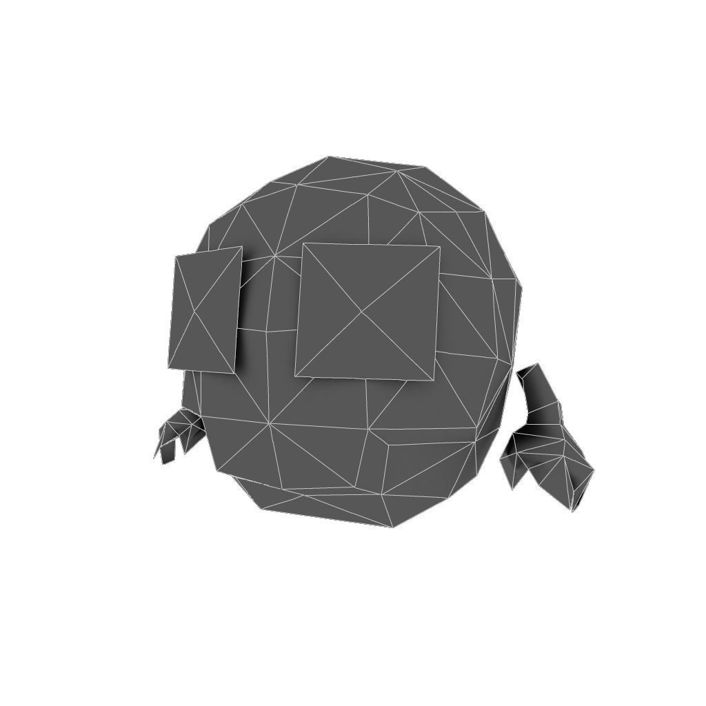 Micro Hero and Monster Set - Low Poly Hand Painted Low-poly 3D model_71