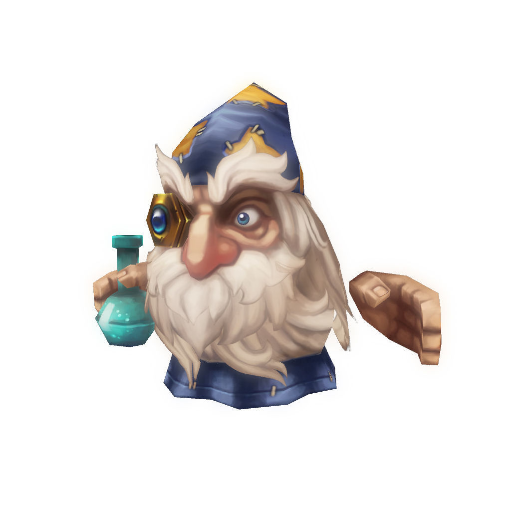 Micro Hero and Monster Set - Low Poly Hand Painted Low-poly 3D model_127