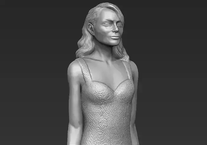 Emma Stone 3D printing ready stl obj formats 3D print model