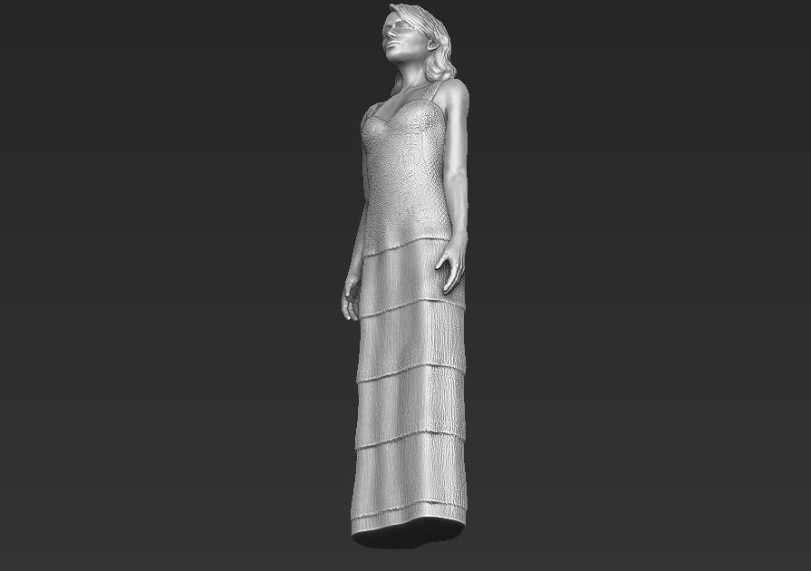 Emma Stone 3D printing ready stl obj formats 3D print model_8