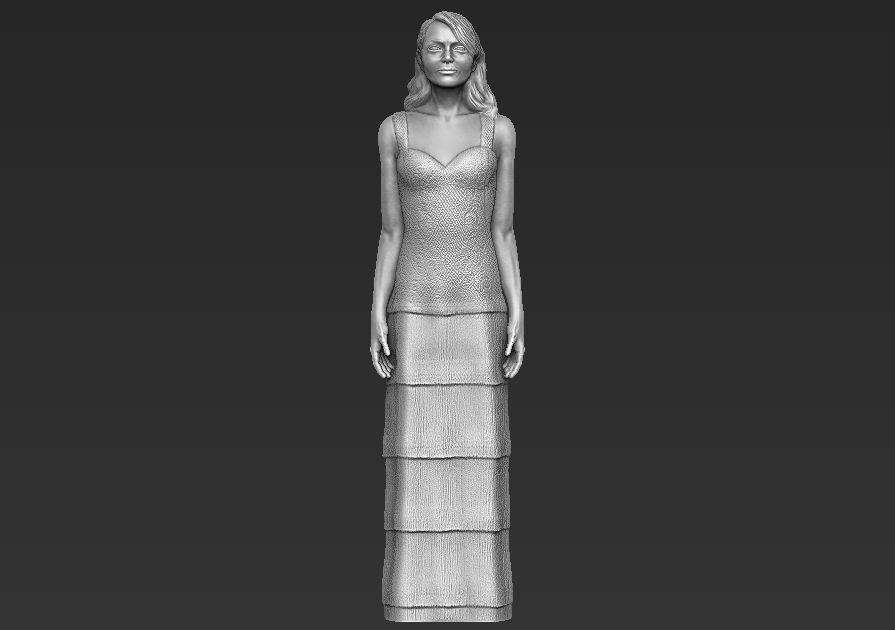 Emma Stone 3D printing ready stl obj formats 3D print model_1