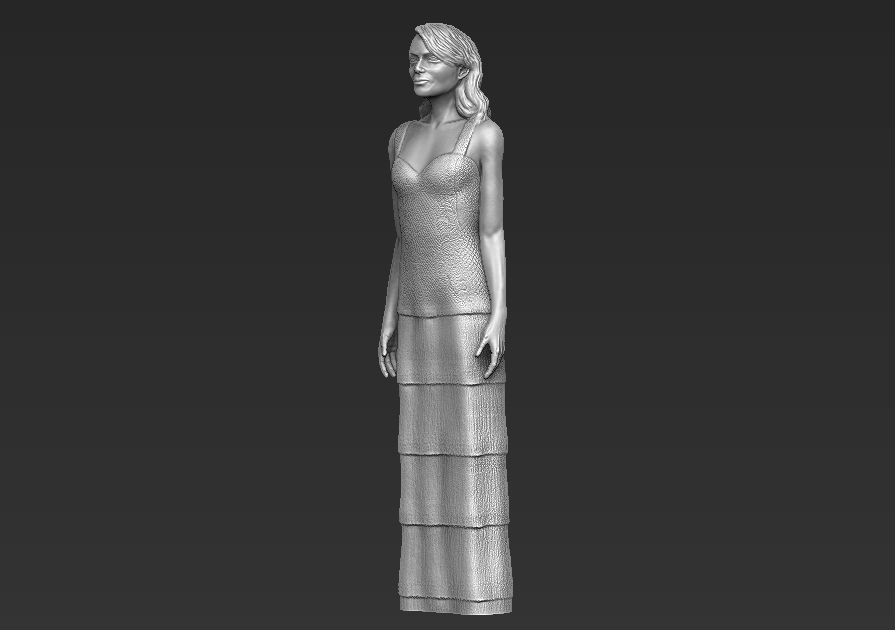 Emma Stone 3D printing ready stl obj formats 3D print model_5