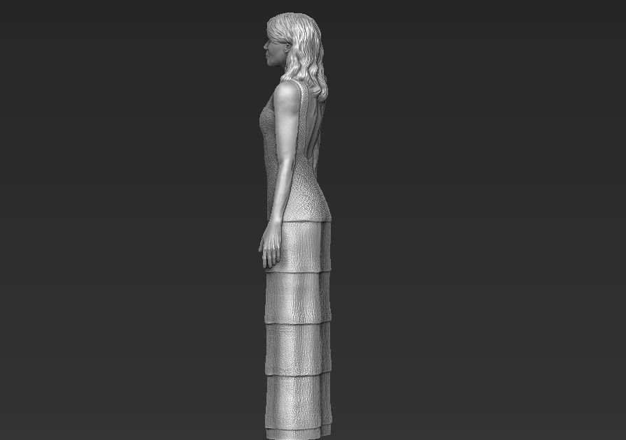 Emma Stone 3D printing ready stl obj formats 3D print model_7