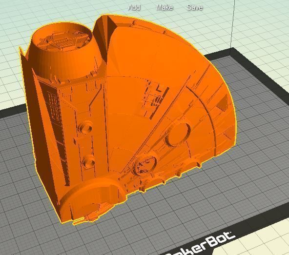 Millennium Falcon V1 1 Free 3D print model_6