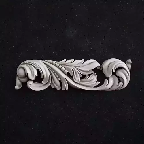 molding ornately carved door handle 3D print model