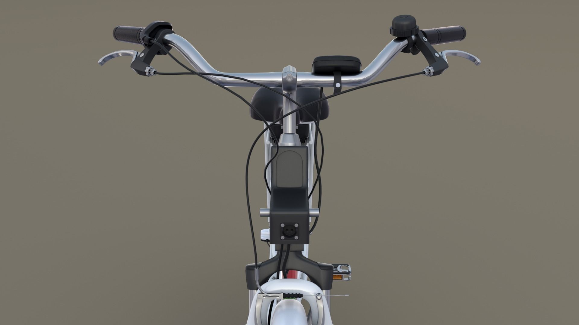 Electric City Bicycle and Station 3D model_21