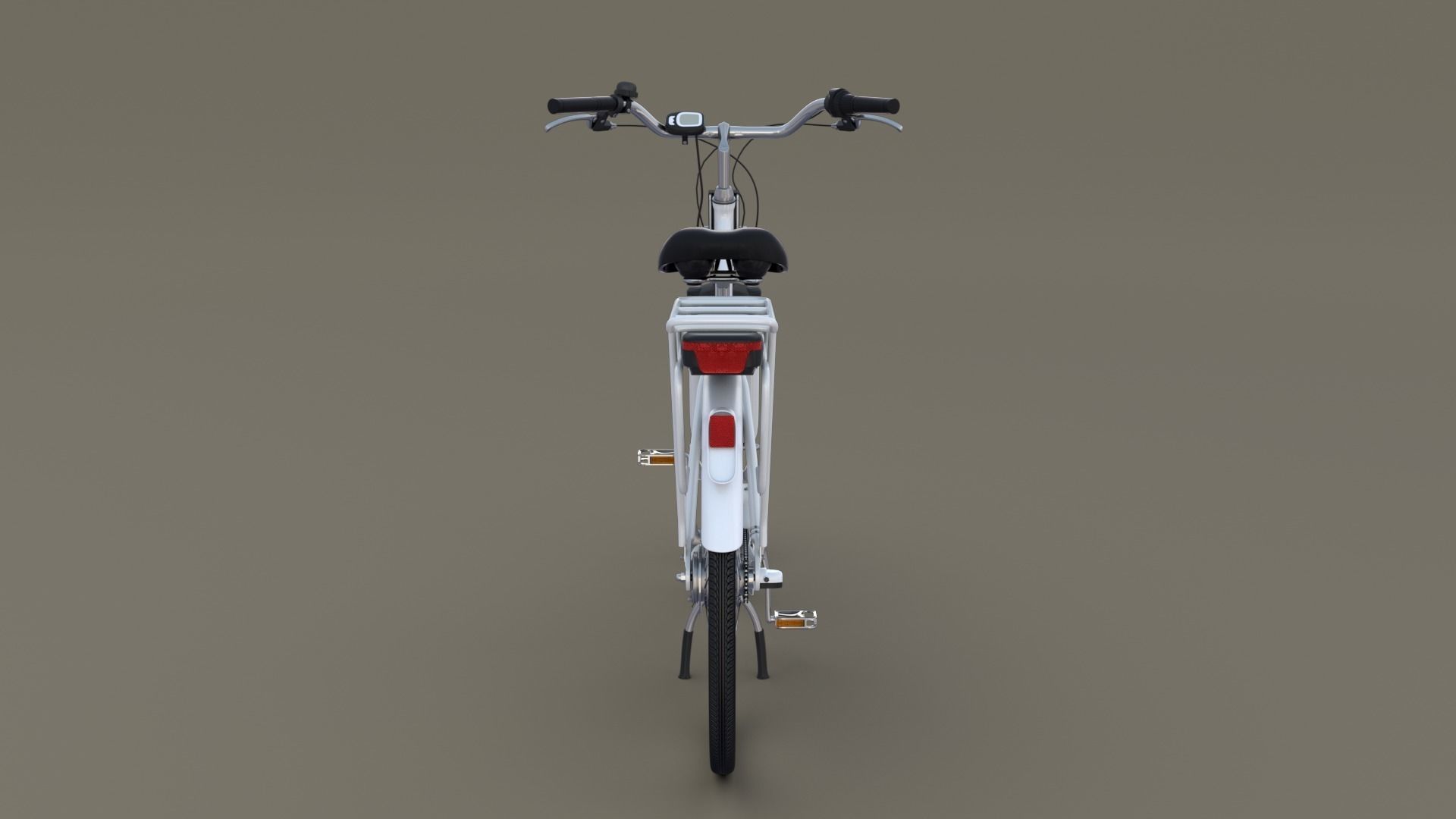 Electric City Bicycle and Station 3D model_74