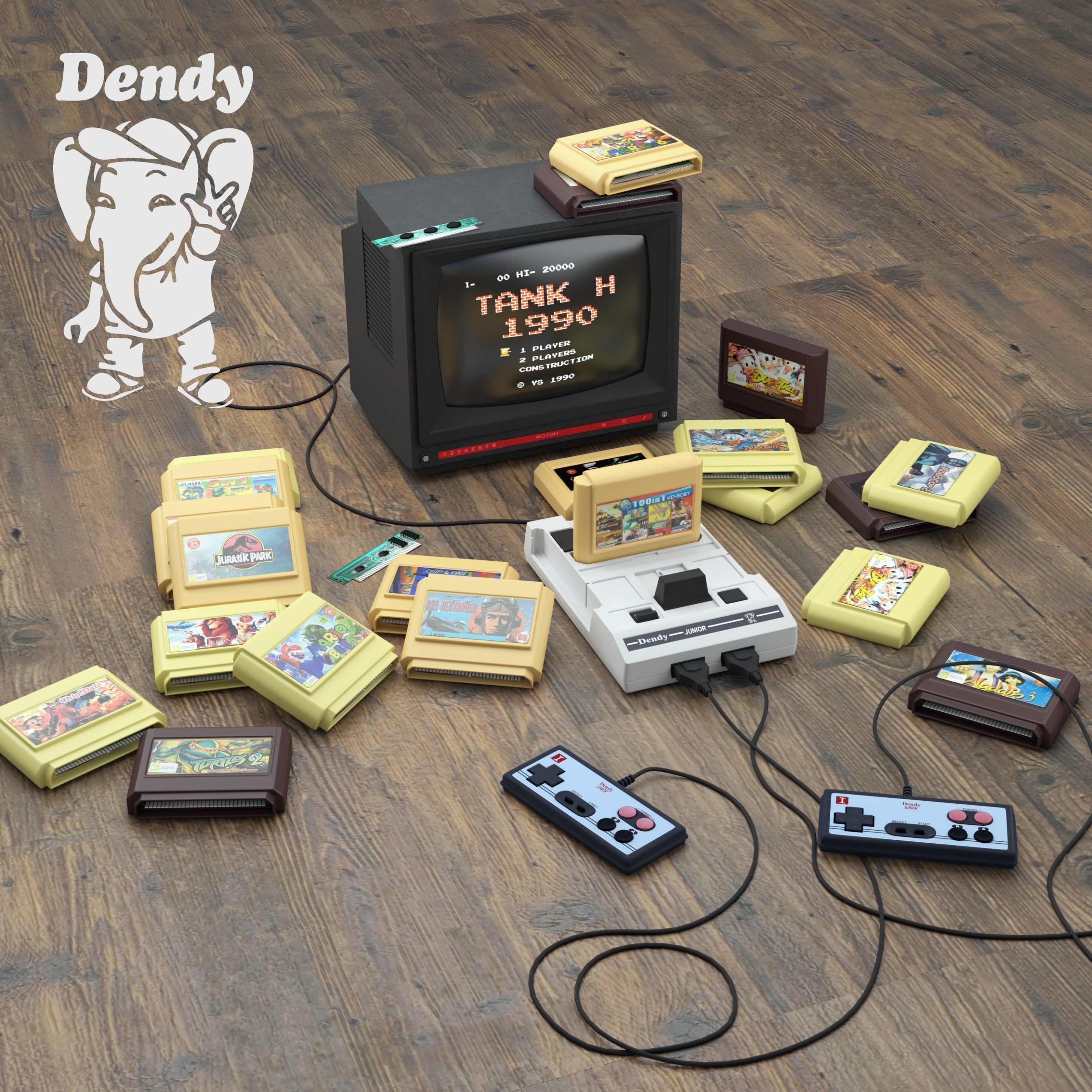 Dendy Junior 3D model_4