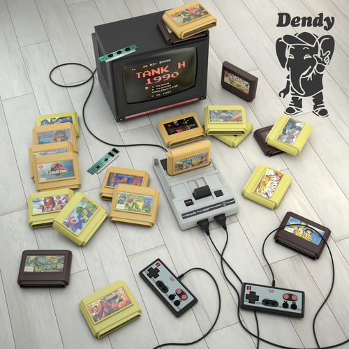 Dendy Junior 3D model