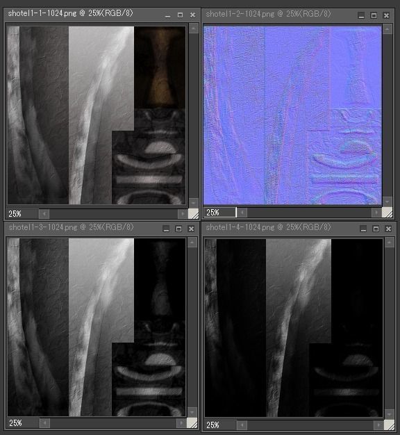 shotel1 sword Low-poly 3D model_8