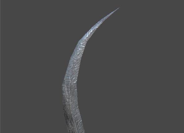 shotel1 sword Low-poly 3D model_2