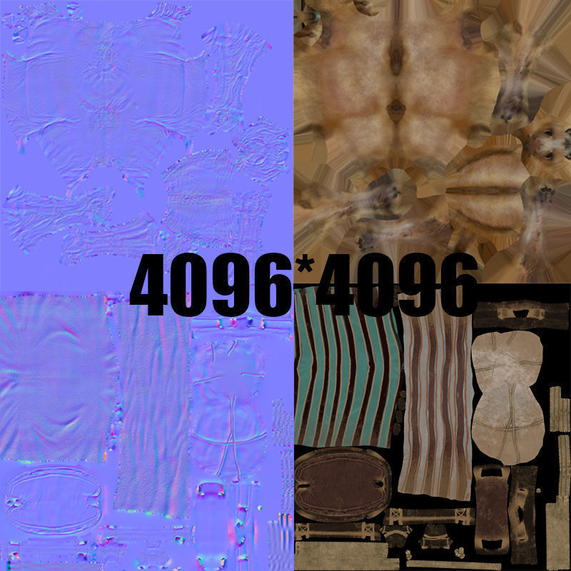 camel luggage animation  3D model_13