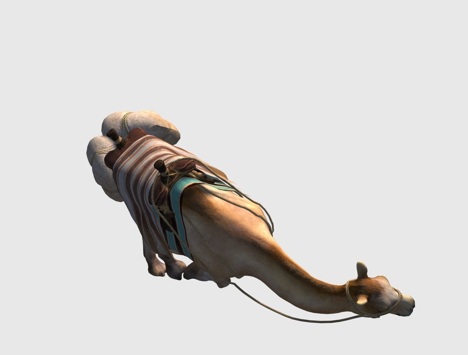 camel luggage animation  3D model_7
