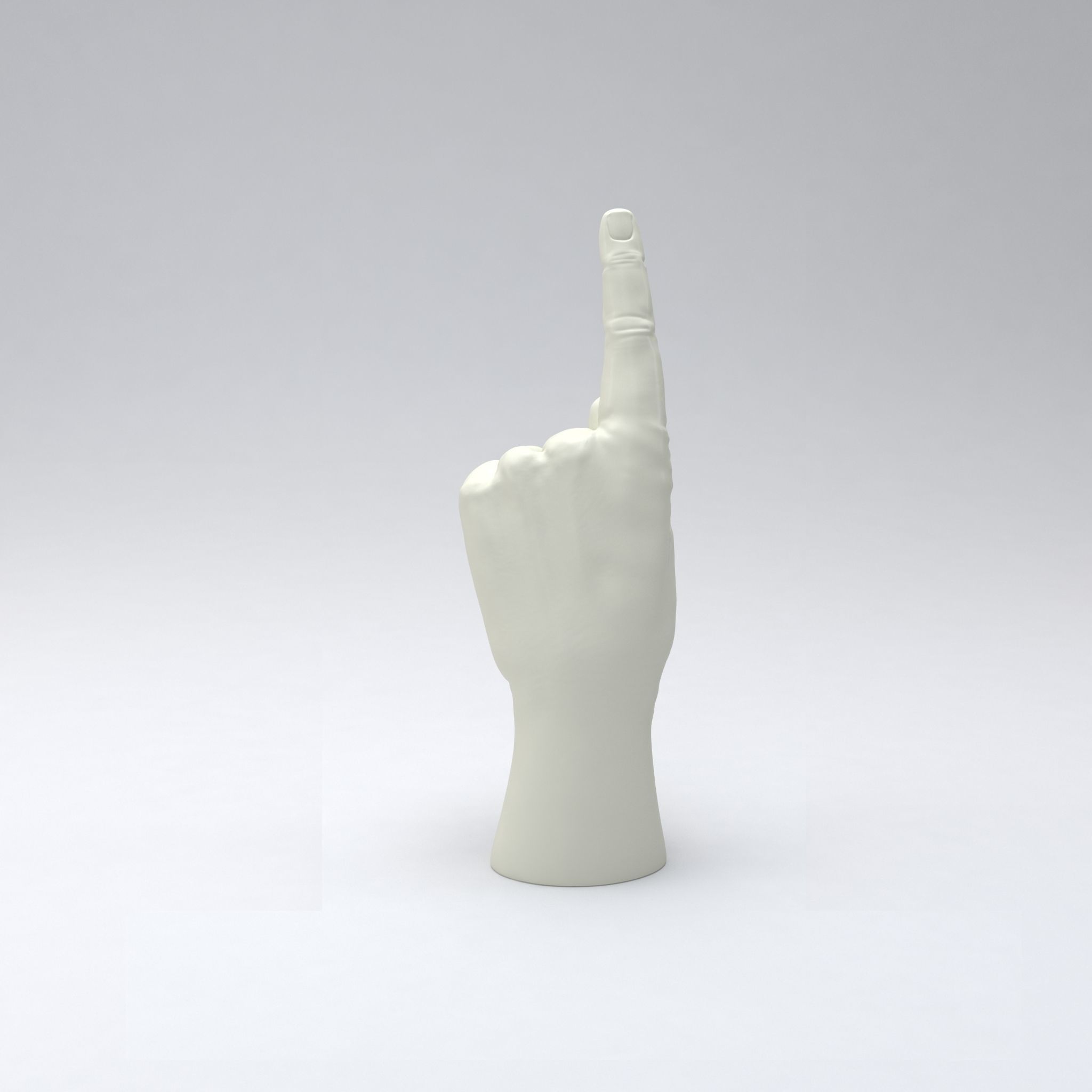 Pointing hand printable 3D print model_2