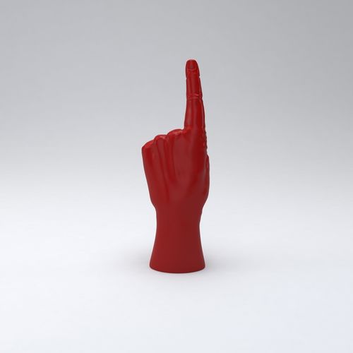 Pointing hand printable 3D print model