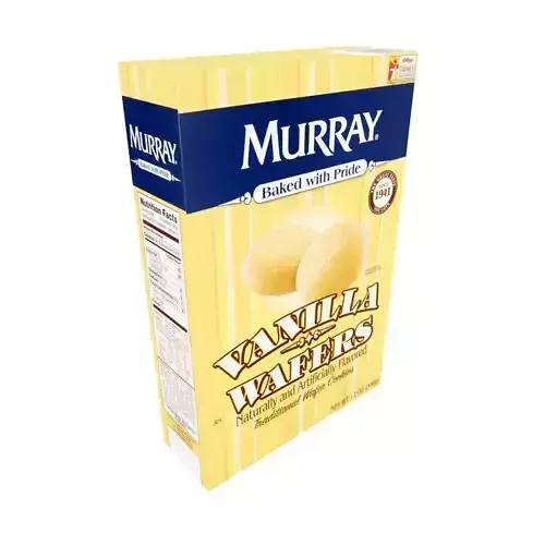 Murray Cookies Vanilla Wafers 12 oz Low-poly 3D model