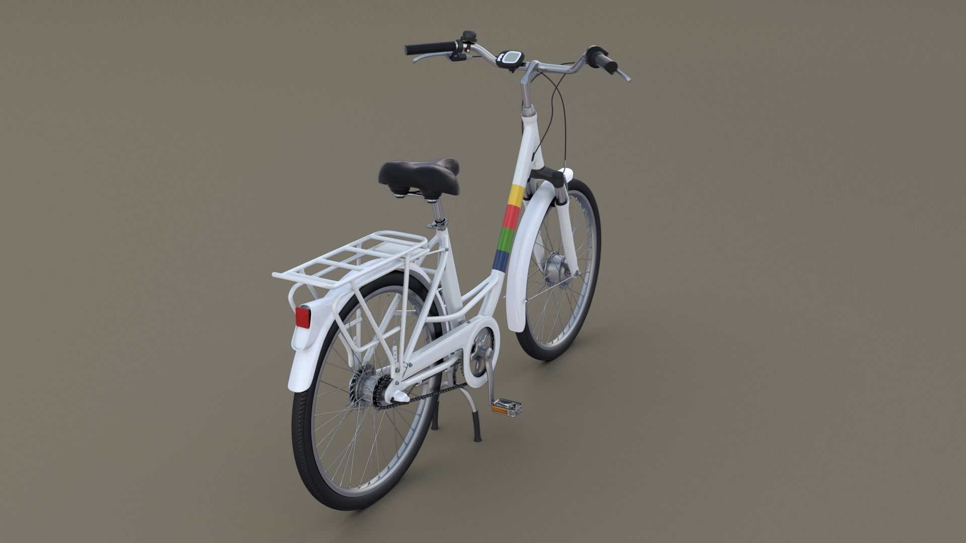City Bicycle 3D model_10