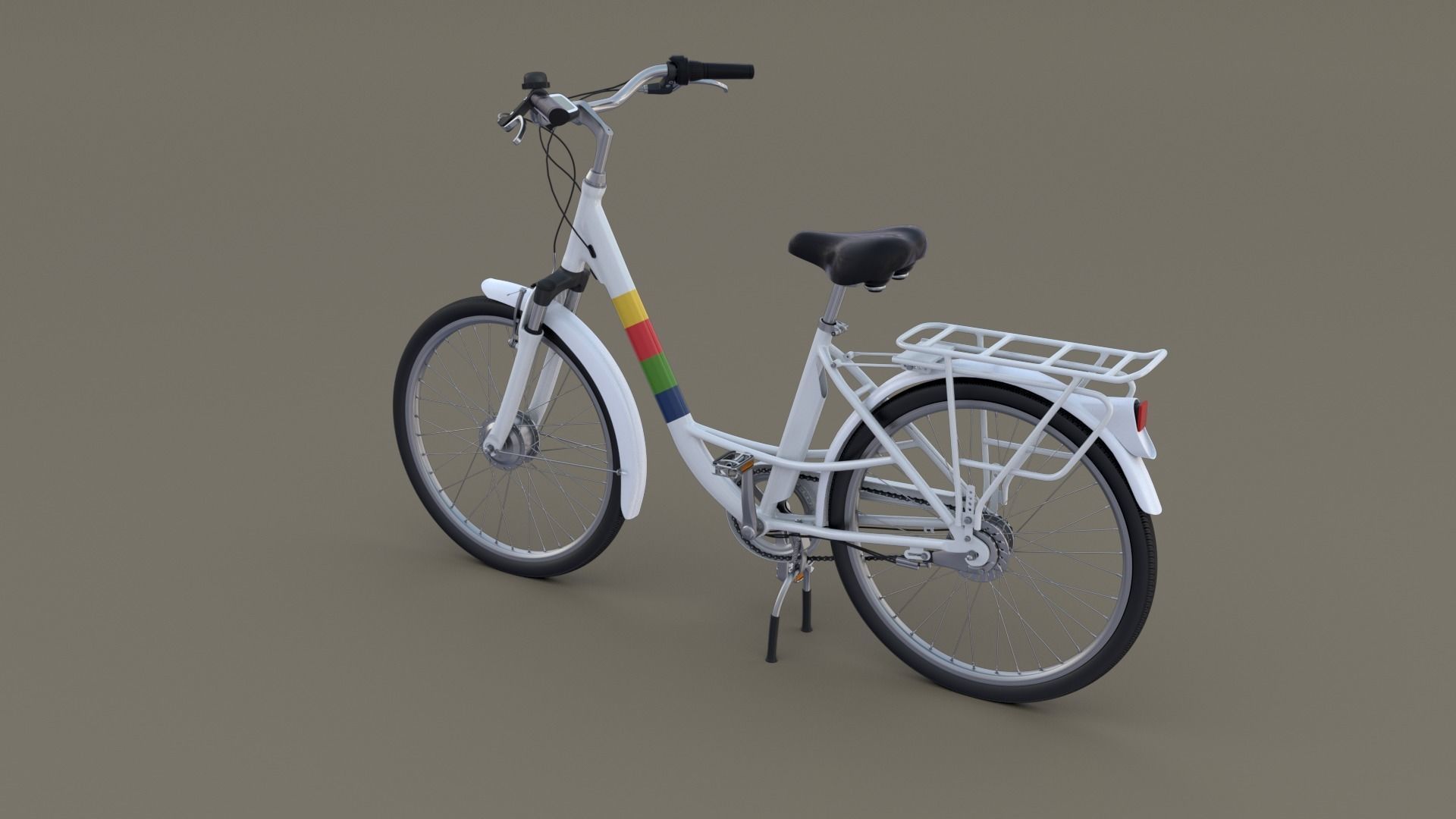 City Bicycle 3D model_9