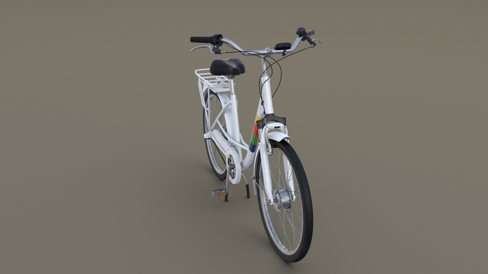 City Bicycle 3D model_12