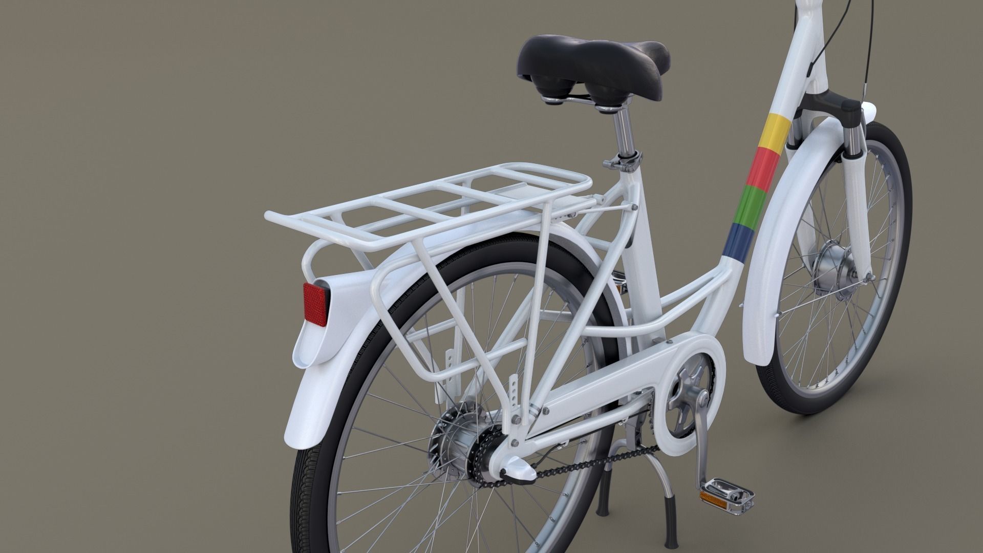 City Bicycle 3D model_21