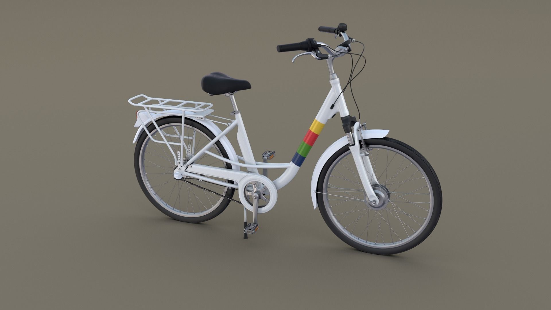 City Bicycle 3D model_13