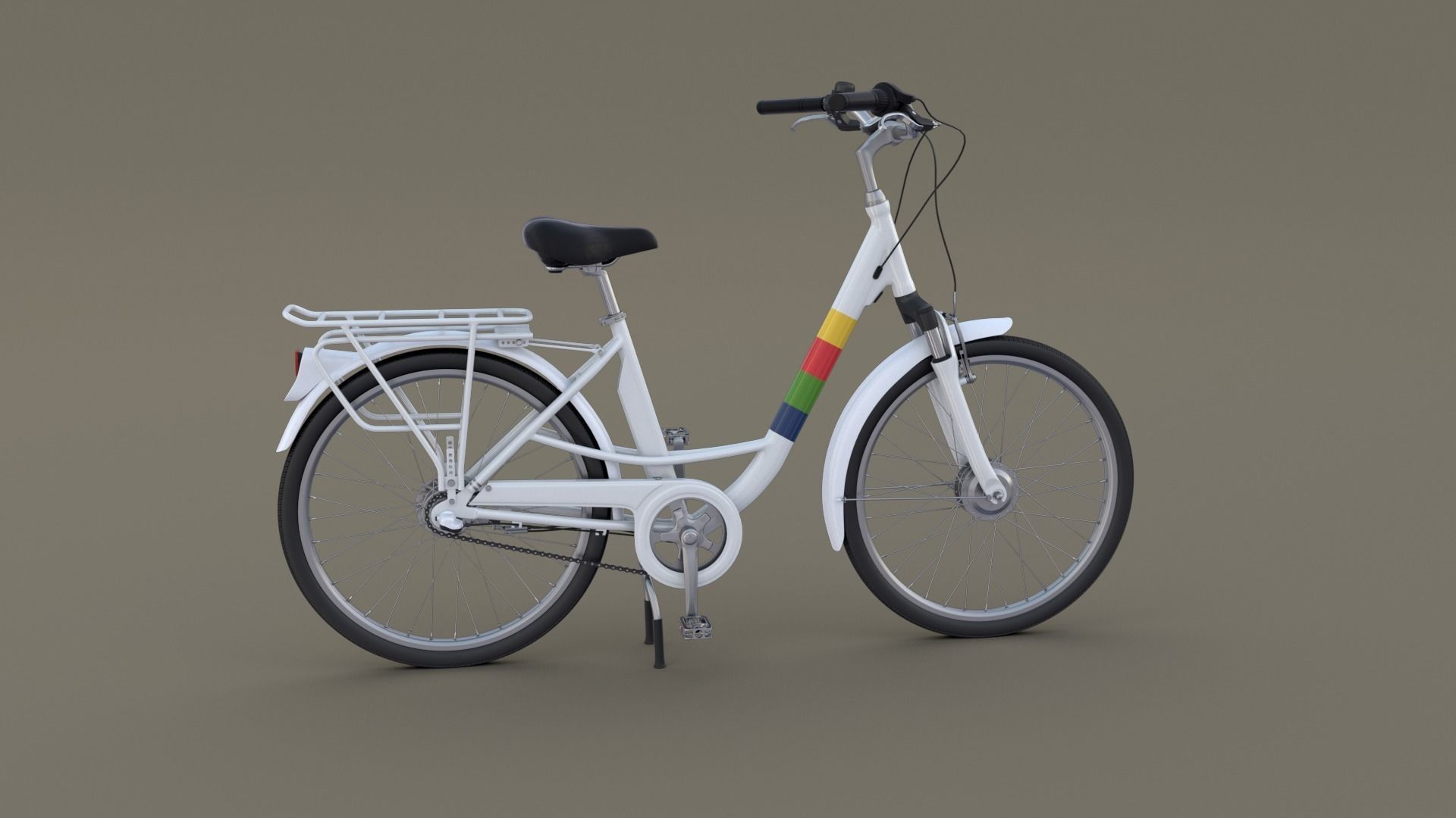 City Bicycle 3D model_3