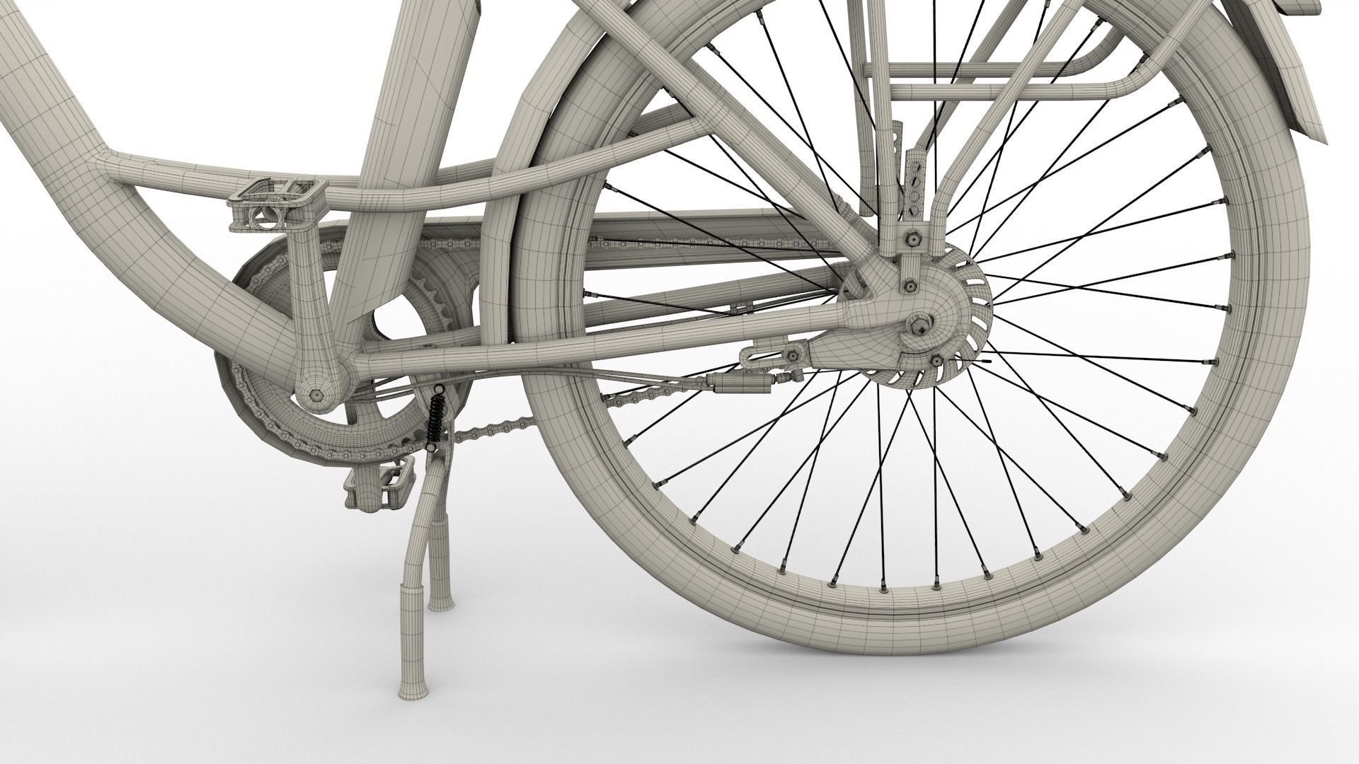 City Bicycle 3D model_37