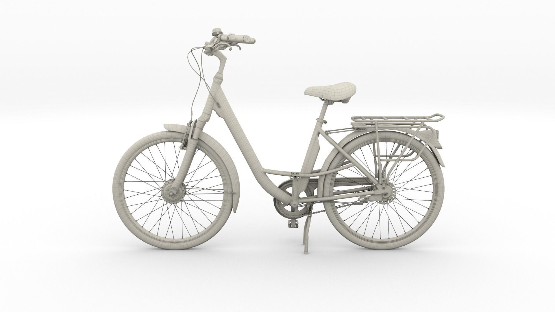City Bicycle 3D model_22