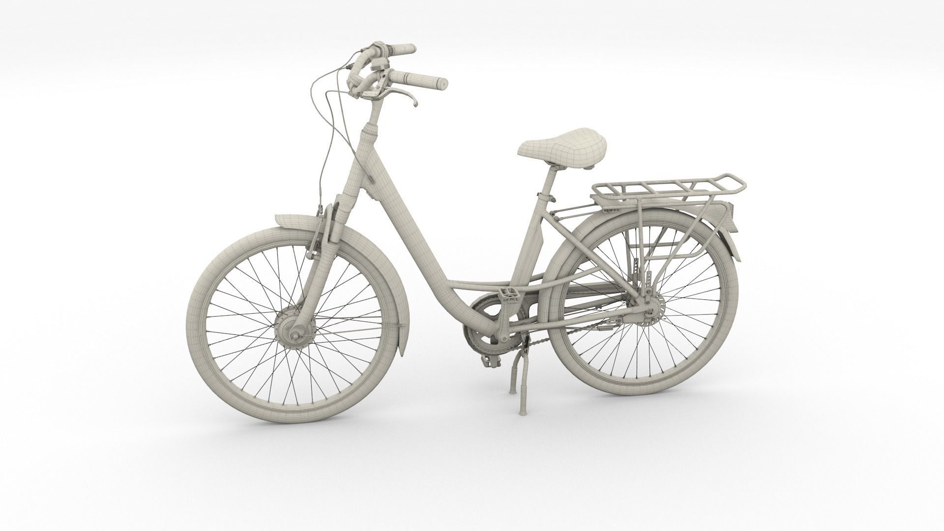 City Bicycle 3D model_30