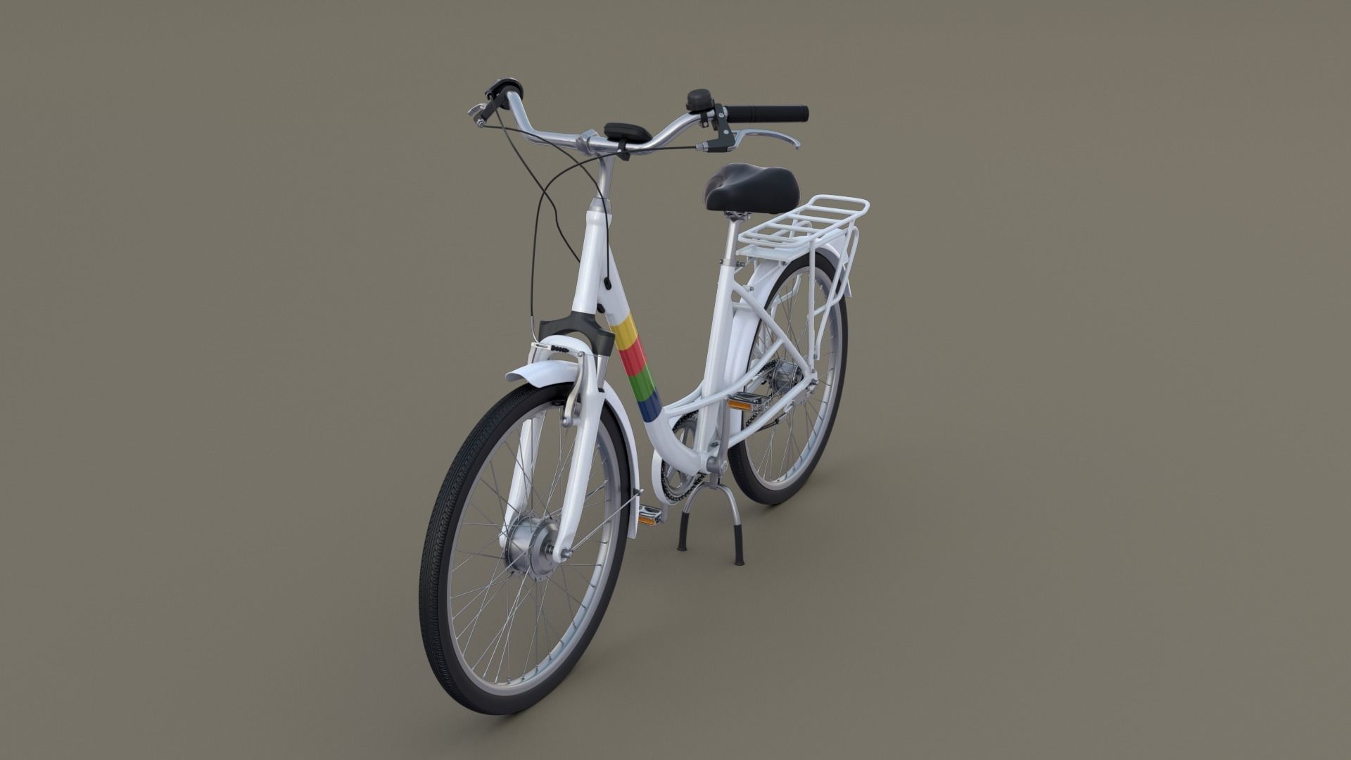 City Bicycle 3D model_14
