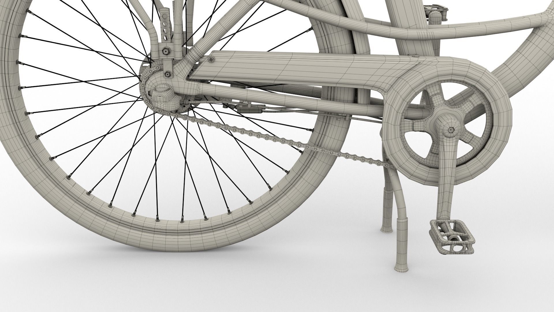 City Bicycle 3D model_36