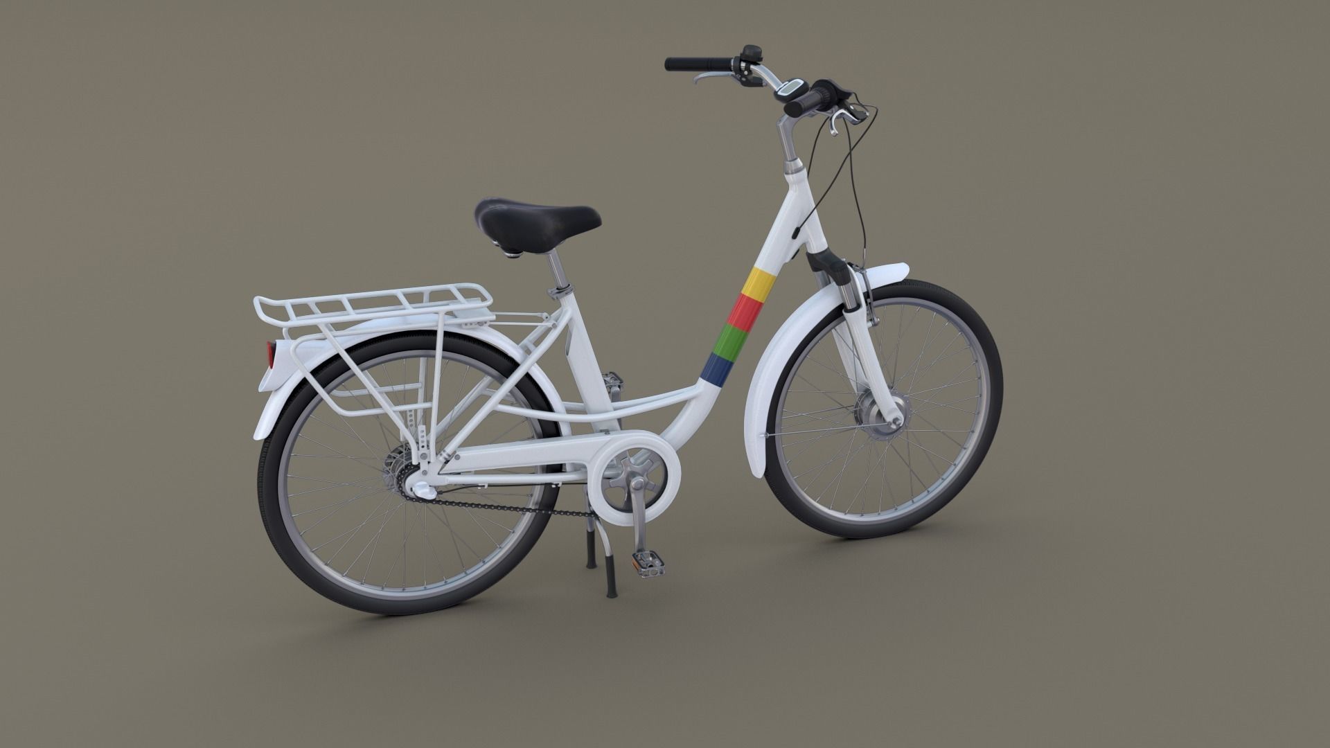 City Bicycle 3D model_11