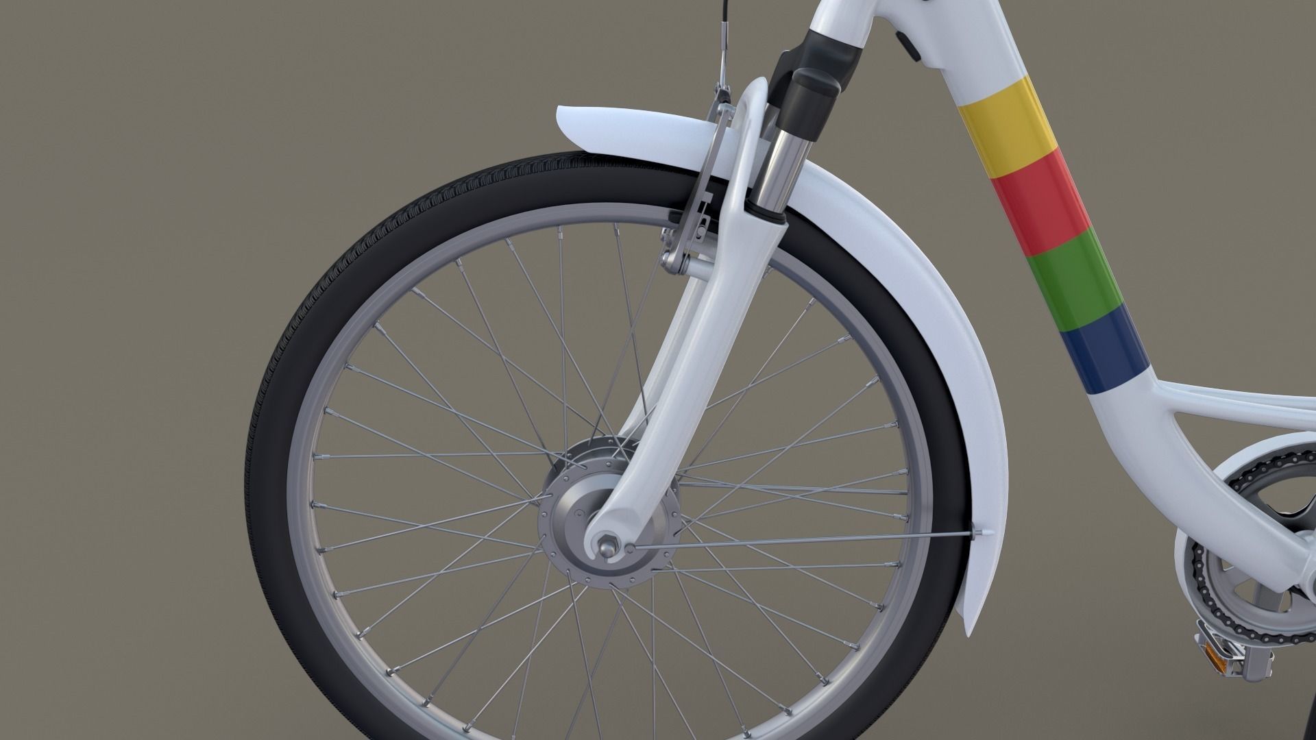 City Bicycle 3D model_19