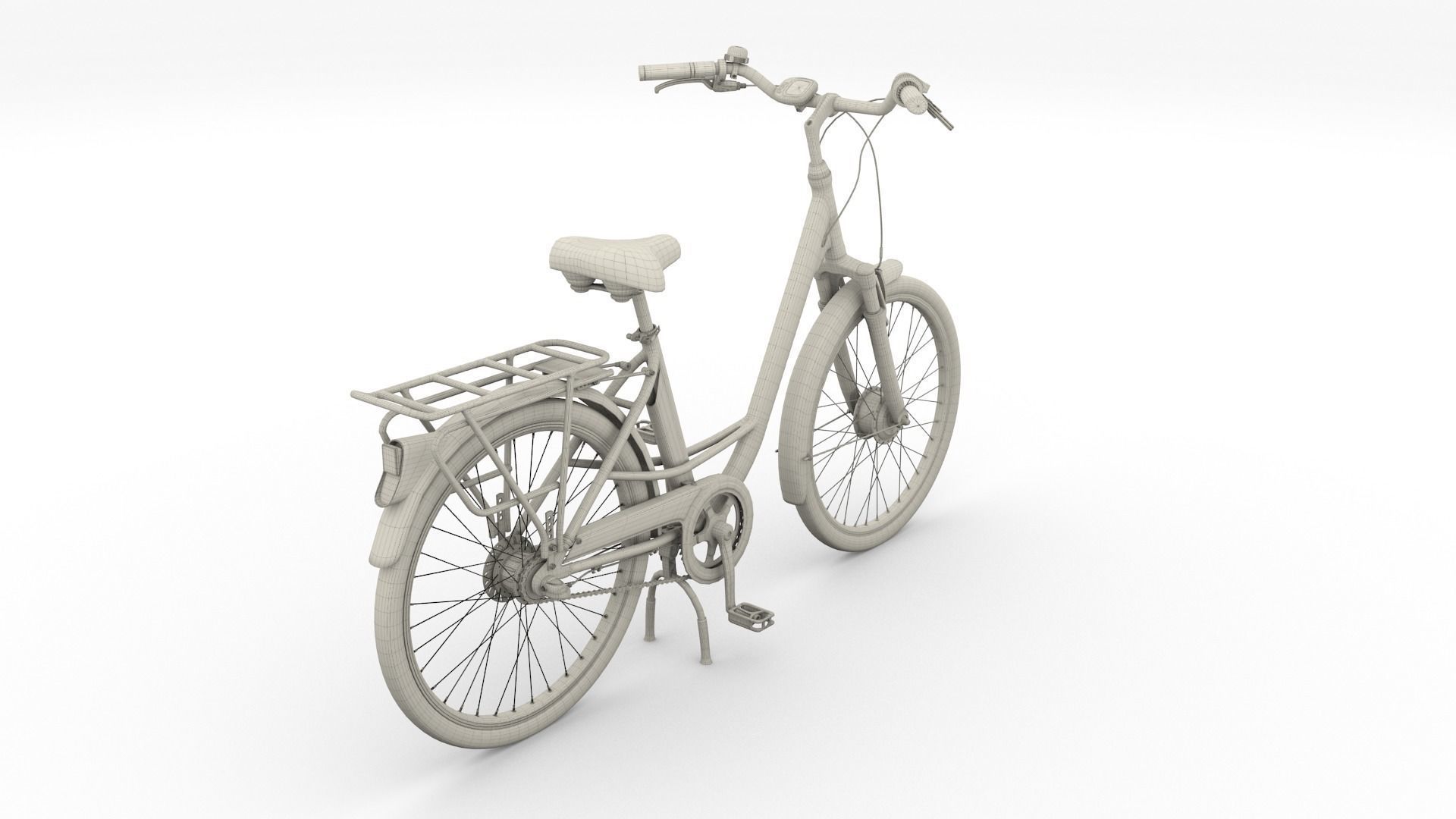 City Bicycle 3D model_29