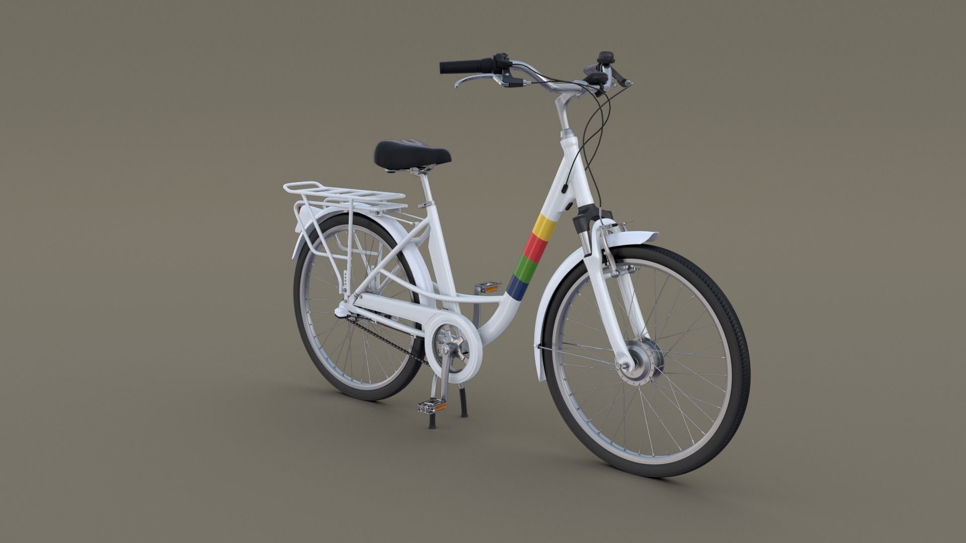 City Bicycle 3D model_4