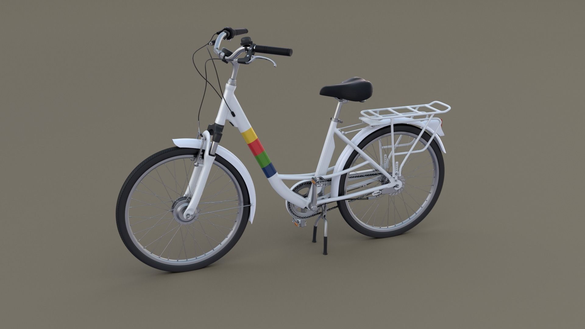 City Bicycle 3D model_15