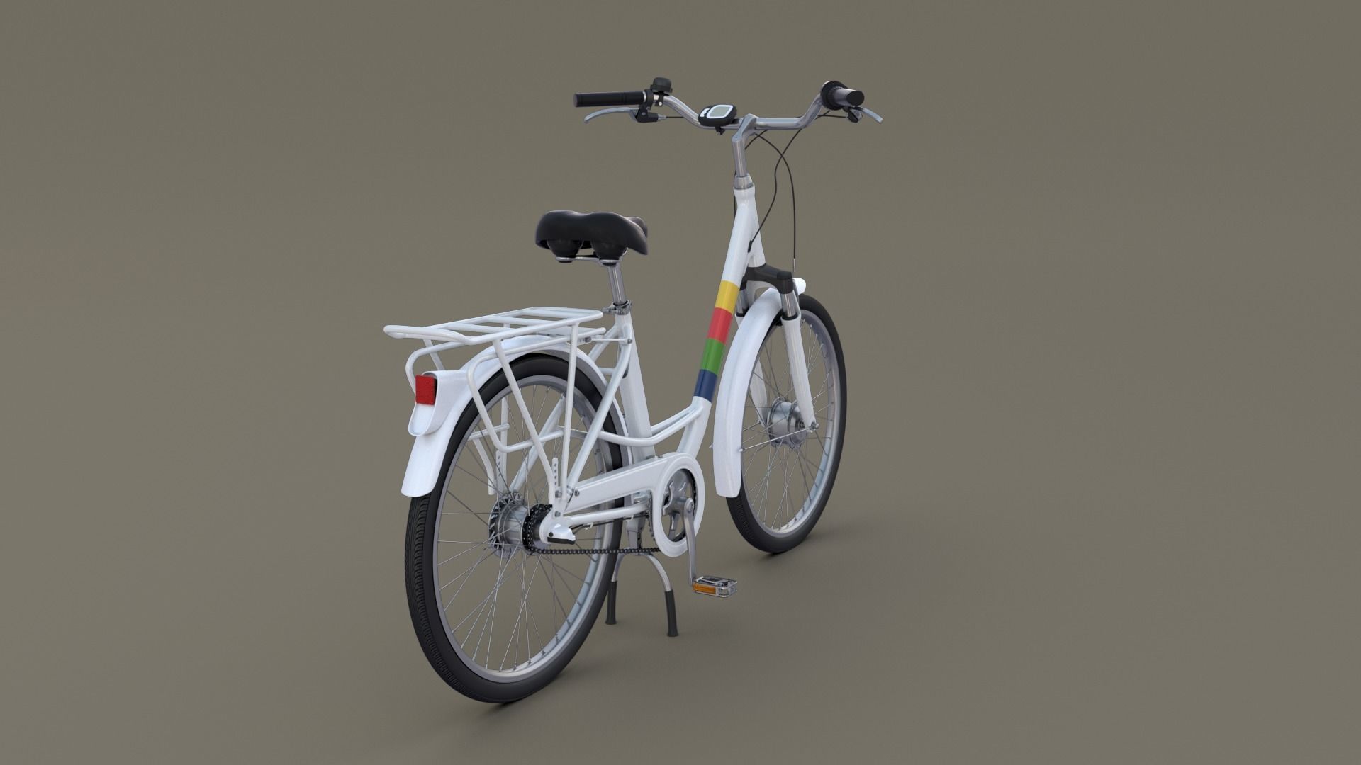 City Bicycle 3D model_5