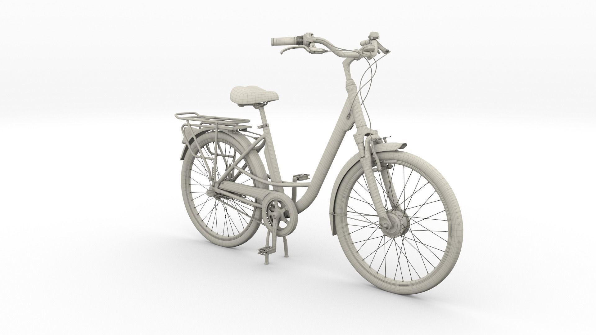 City Bicycle 3D model_25