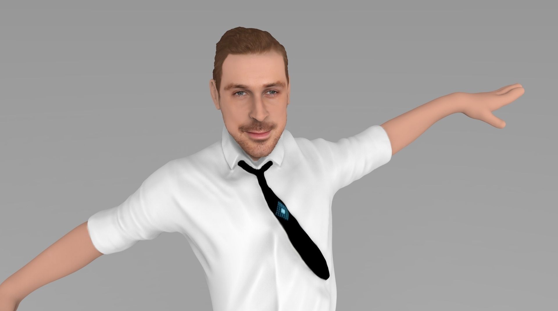 Ryan Gosling ready for full color 3D printing 3D print model_9