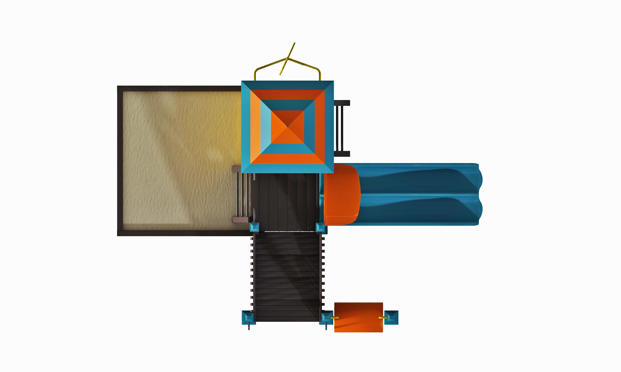 playground slide 3D model_10