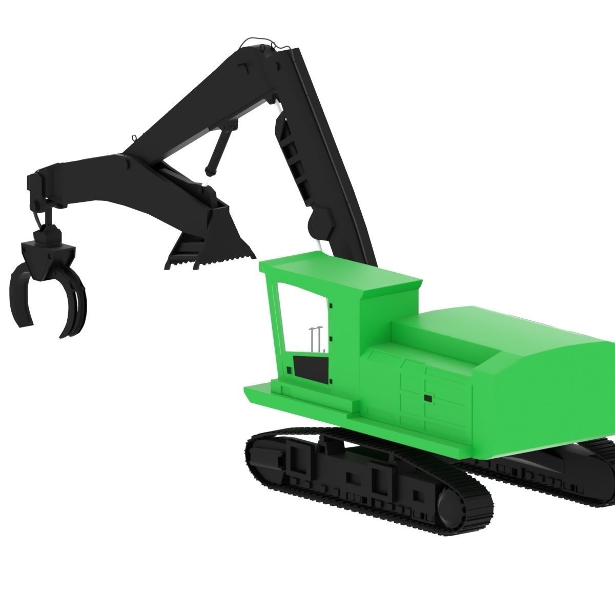 Forestry Swing Machine 3D model_7