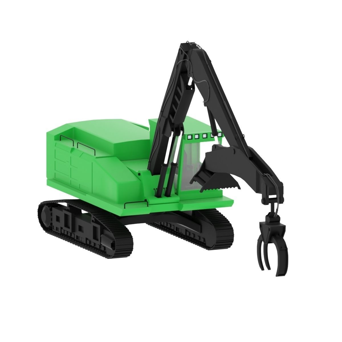 Forestry Swing Machine 3D model_4