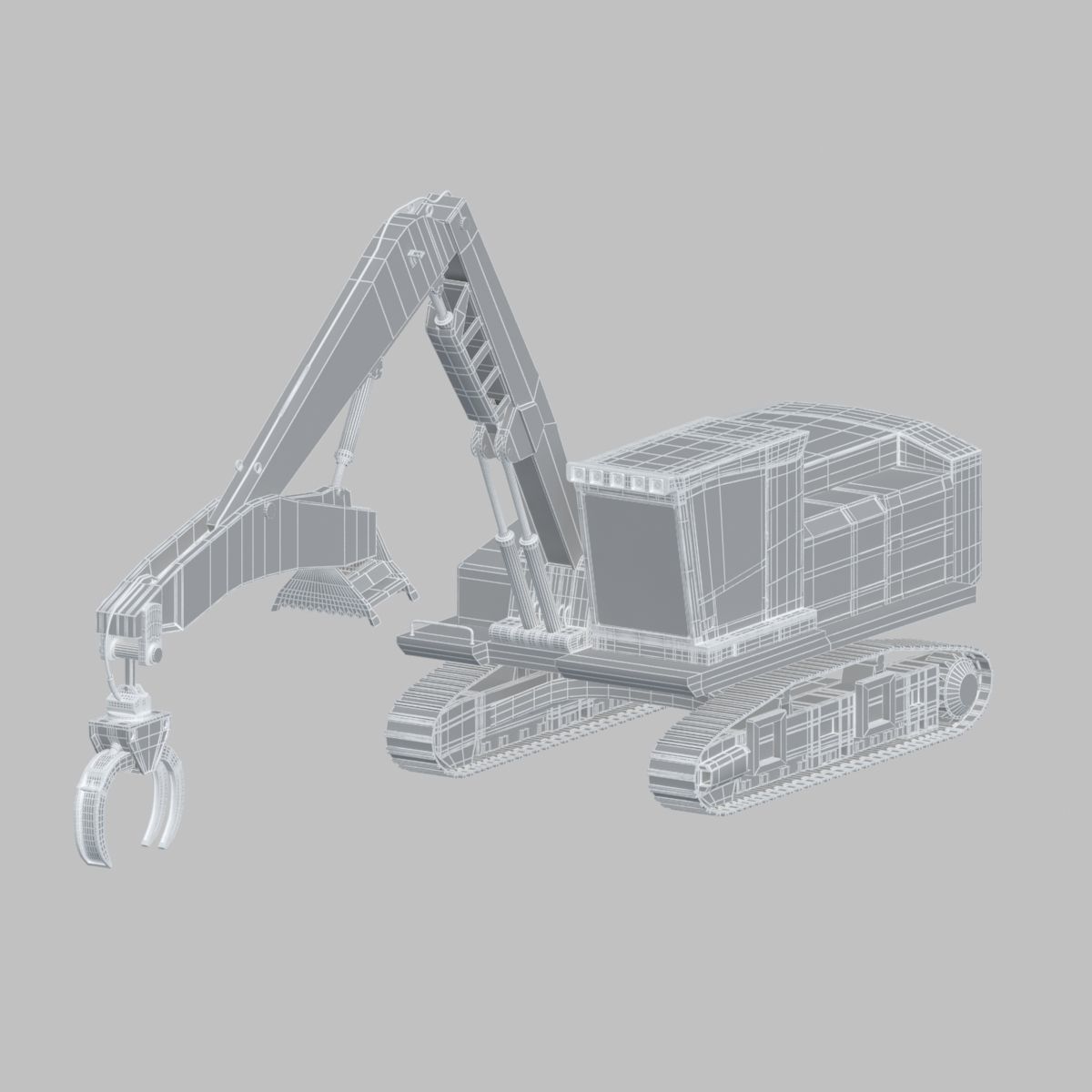 Forestry Swing Machine 3D model_9