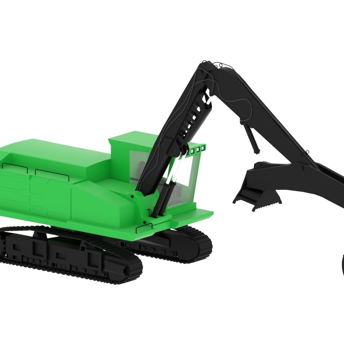 Forestry Swing Machine 3D model_5