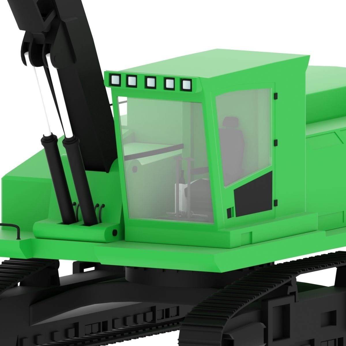 Forestry Swing Machine 3D model_2