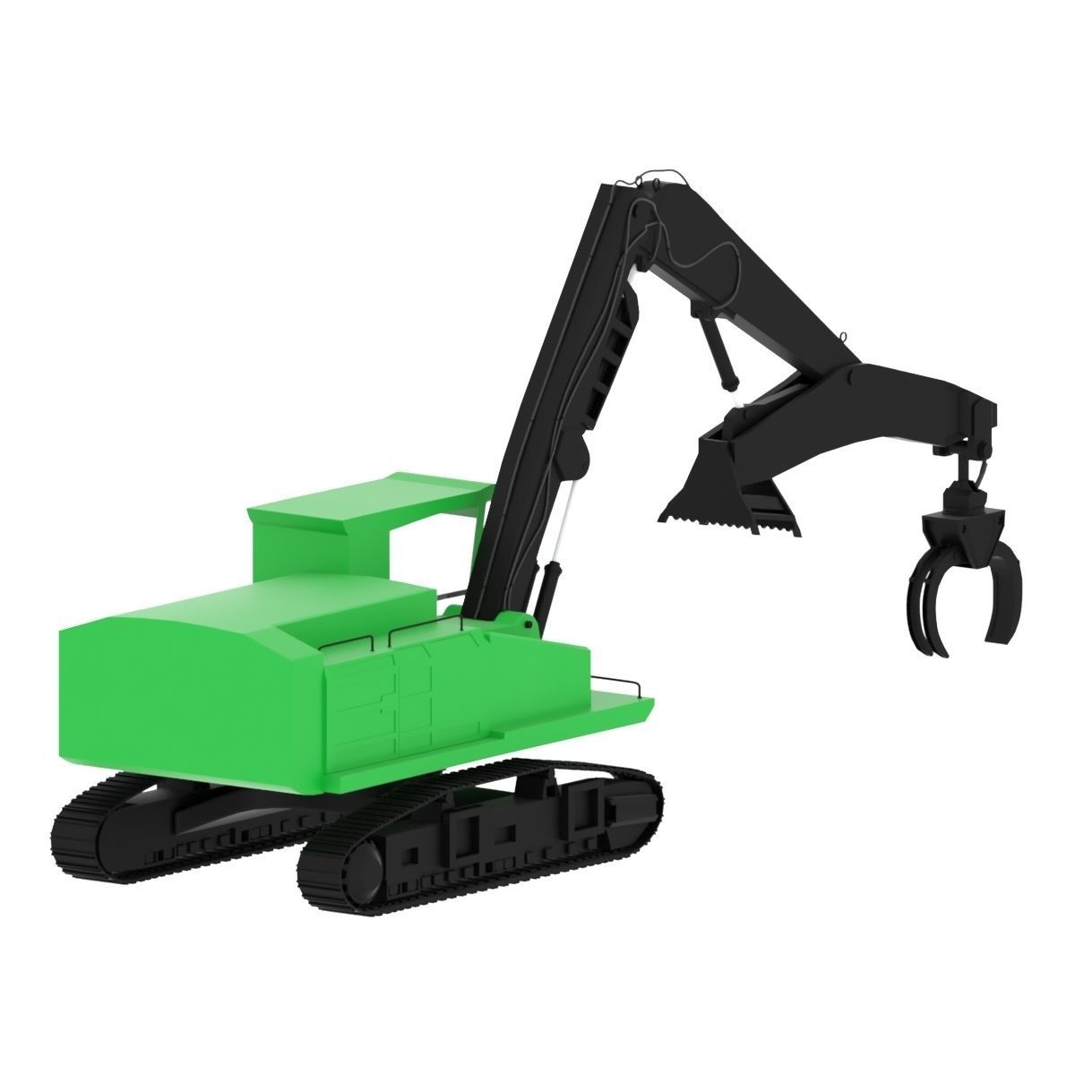 Forestry Swing Machine 3D model_8