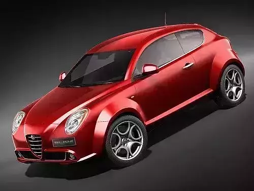 Alfa Romeo Mi To 2009 mid-poly 3D Model
