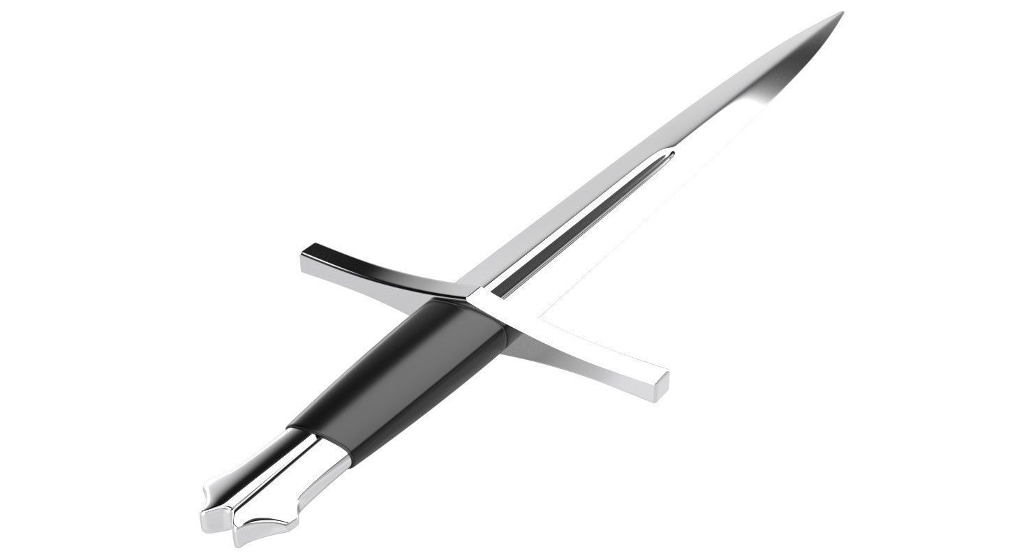 Dagger 1 sword 3D model_2