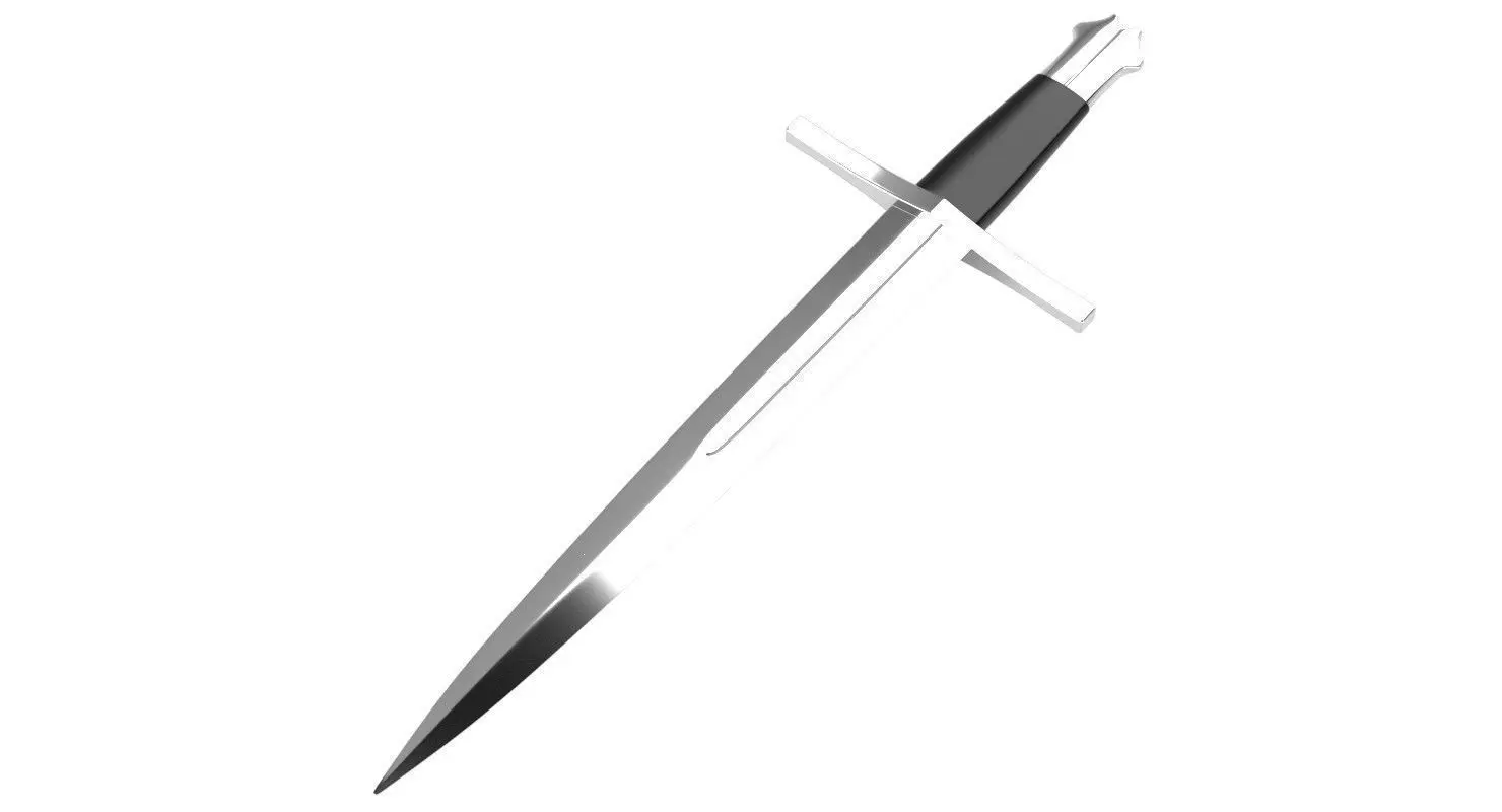 Dagger 1 sword 3D model_0